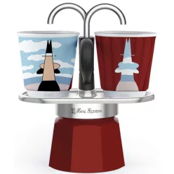   Bialetti Mini Express kotyogós kávéfőző szett Magrite - 2 adagos