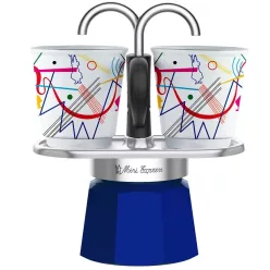   Bialetti Mini Express kotyogós kávéfőző szett Kandinsky - 2 adagos
