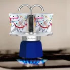 Bialetti Mini Express kotyogós kávéfőző szett Kandinsky - 2 adagos