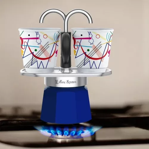 Bialetti Mini Express kotyogós kávéfőző szett Kandinsky - 2 adagos