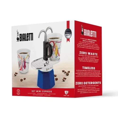 Bialetti Mini Express kotyogós kávéfőző szett Kandinsky - 2 adagos