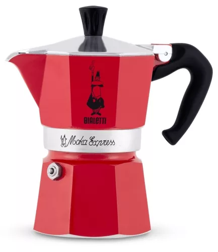Bialetti Moka Express kotyogós kávéfőző Piros - 1 adagos