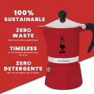 Bialetti Rainbow kotyogós kávéfőző Piros - 3 adagos