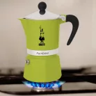 Bialetti Rainbow kotyogós kávéfőző Zöld - 3 adagos