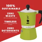 Bialetti Rainbow kotyogós kávéfőző Zöld - 3 adagos