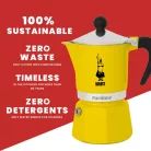 Bialetti Rainbow kotyogós kávéfőző Sárga - 3 adagos