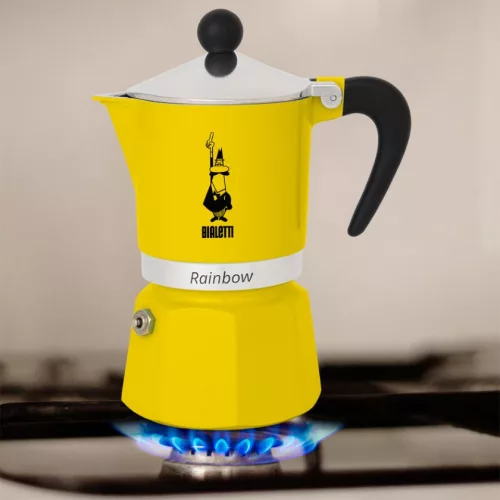 Bialetti Rainbow kotyogós kávéfőző Sárga - 3 adagos