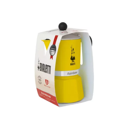 Bialetti Rainbow kotyogós kávéfőző Sárga - 3 adagos