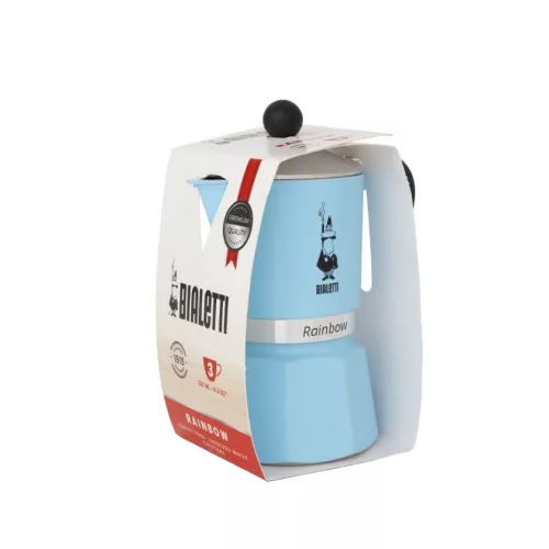 Bialetti Rainbow kotyogós kávéfőző Világoskék - 3 adagos