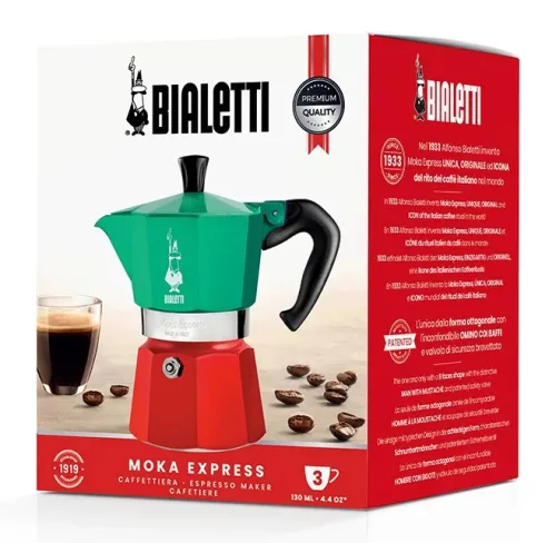 Bialetti Moka Express Italia kotyogós kávéfőző 3 adag