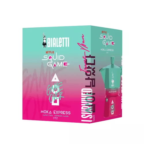 Bialetti Squid Game Moka Express kotyogós kávéfőző - 3 adagos