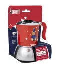 Bialetti Fiammetta Induction kotyogós kávéfőző 2 adag, piros
