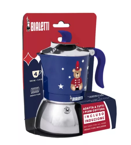 Bialetti Fiammetta Induction kotyogós kávéfőző 4 adag, kék