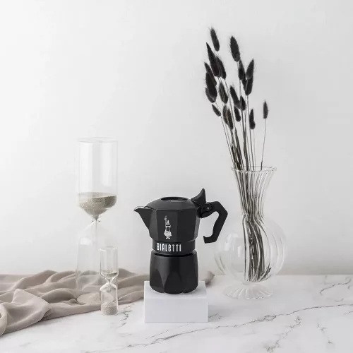 Bialetti Brikka Noir Exclusive kotyogós kávéfőző - 2 adagos