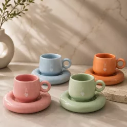 Bialetti Csésze és csészealj szett 4db