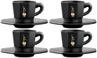 Bialetti Moka csésze szett fekete 4 db-os