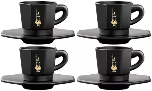 Bialetti Moka csésze szett fekete 4 db-os