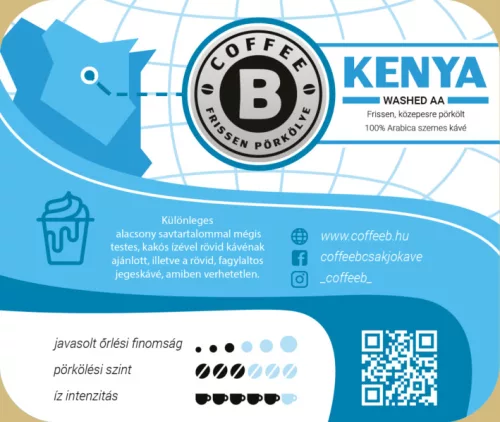 CoffeeB - Kenya Kirinyaga AA Washed szemes kávé 1000g