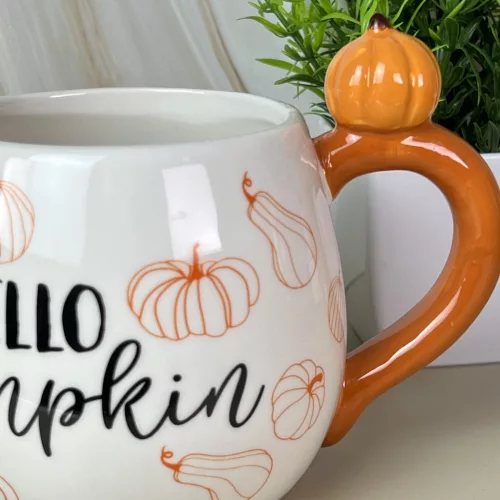 Őszi tökös kerámia bögre 500ml