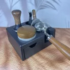 Tamper állvány kocka alakú - fekete