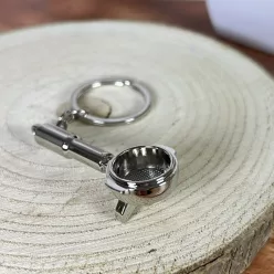 Espresso karszűrő kulcstartó – ezüst