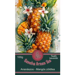 Sencha green tea ananászos-mangós zöld tea 100g