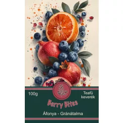   Berry Bites - Áfonyás - Gránátalmás Szálas Teafűkeverék 100g