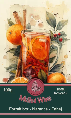 Mulled Wine - Forralt bor-Narancs-Fahéj ízű Teafűkeverék 100g