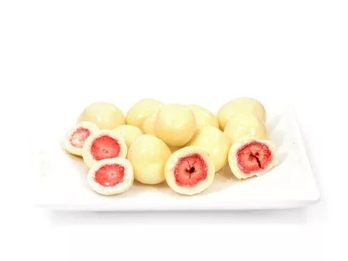 Strawberry Kiss - Szárított eper fehér csokoládéban 150g