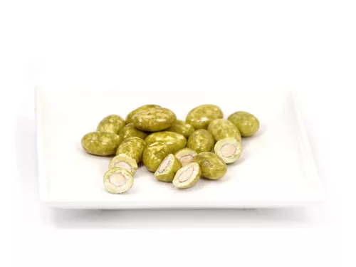 White Matcha Dream - Matchás fehércsokiba mártott mandula 100g