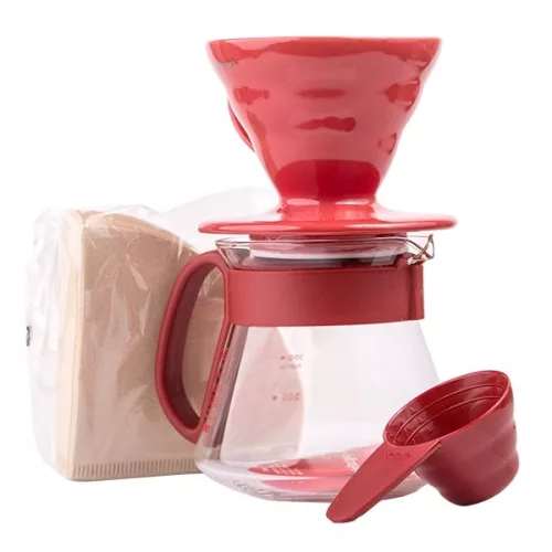 Hario V60-01 Dripper műanyag piros színű