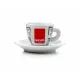 Italcaffe porcelán Espresso csésze + csészealj 6db