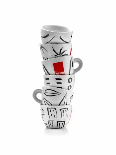 Italcaffe porcelán Cappuccino csésze + csészealj  6db