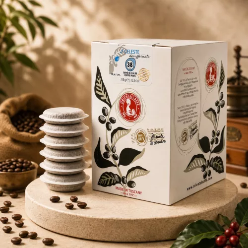 OrientalCaffé Celeste koffeinmentes POD-os kávé 38mm (karton)